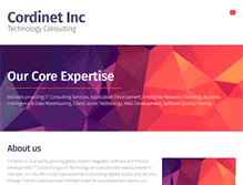 Tablet Screenshot of cordinetinc.com